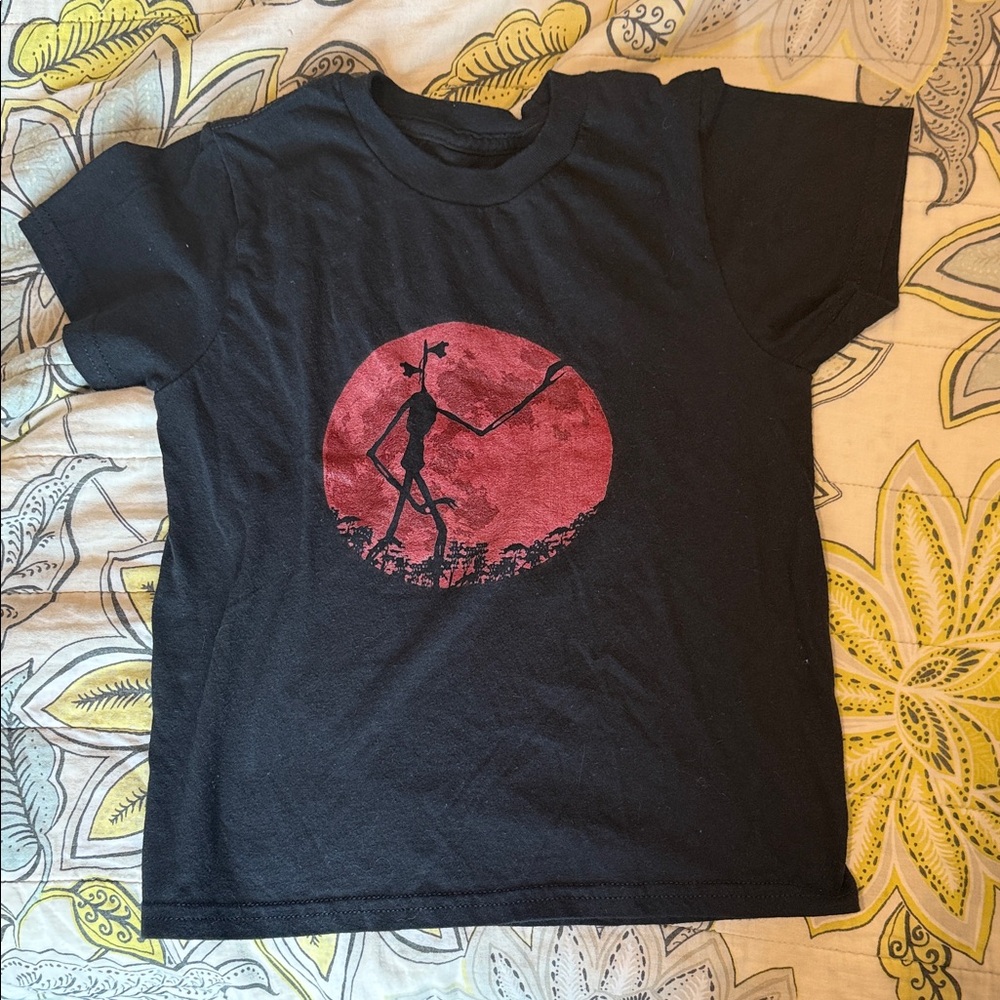 Gildan Black Kids Sirenhead T-Shirt